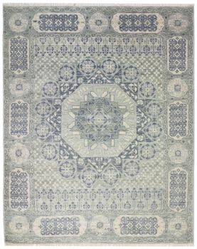 Hand Knotted Ikat Rug 8'0